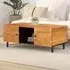 Blanes Coffee Table with 2 Doors - Natural, Acacia Wood