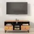 Blanes TV Stand with 2 Drawers 4 Shelves - Natural, Acacia Wood