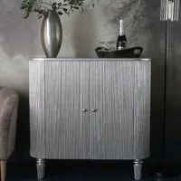 Blarney Bar Cabinet with 2 Doors - Silver, Wood alternate view