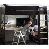 Blazo Gaming High Sleeper Bunk Bed - Black, Particleboard