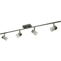 Blocs 4 Light Bar Spotlight - Chrome, Clear Glass