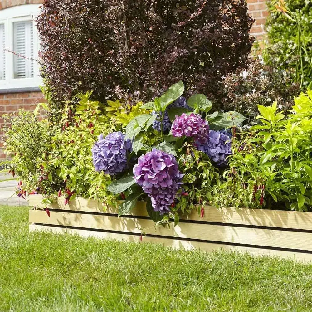 Bloomspace Set of 2 Garden Border Fence - Natural, Wood product
