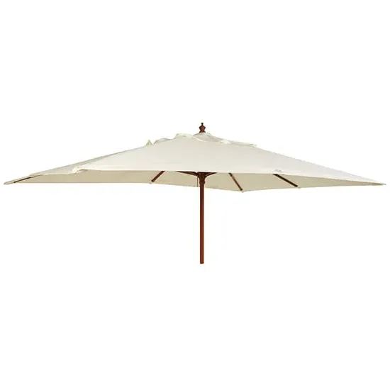 Blount Rectangular Parasol with Pulley - Ecru, Polyester image