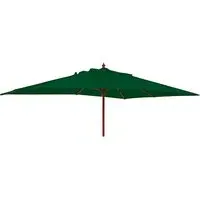 Blount Rectangular Parasol with Pulley - Green, Polyester