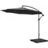 Blount Round Cantilever Parasol with Base - Charcoal, Polyester