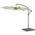 Blount Round Cantilever Parasol with Base - Ecru, Polyester