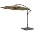 Blount Round Cantilever Parasol with Base - Taupe, Polyester