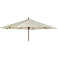 Blount Round Parasol with Pulley - Ecru, Polyester