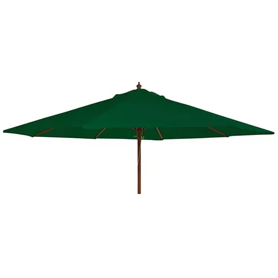Blount Round Parasol with Pulley - Green, Polyester