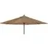 Blount Round Parasol with Pulley - Taupe, Polyester