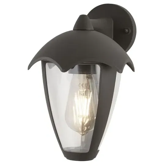 Bluebell Outdoor Wall Light - Dark Grey, Polycarbonate image