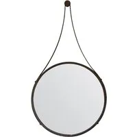 Bogota Round Wall Mirror - Aged Bronze, Iron alternate view