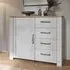 Bogota Sideboard with 1 Door 4 Drawers - White, Oak