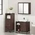 Bohemia 3 Piece Bathroom Furniture Set - Brown Oak