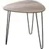 Bohemia Large End Table with Metal Legs - Dark Oak