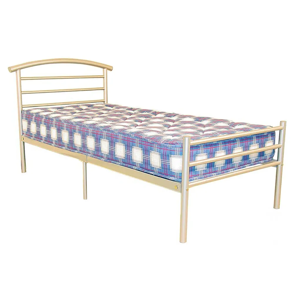 Bohemia Small Double Bed Frame - Silver, Metal