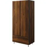 Boise 2-Door Wardrobe with Drawer - Catania Oak