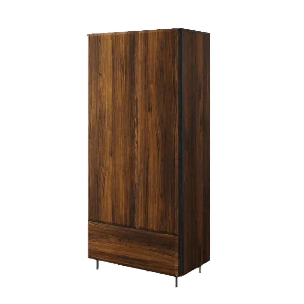 Boise 2-Door Wardrobe with Drawer - Catania Oak