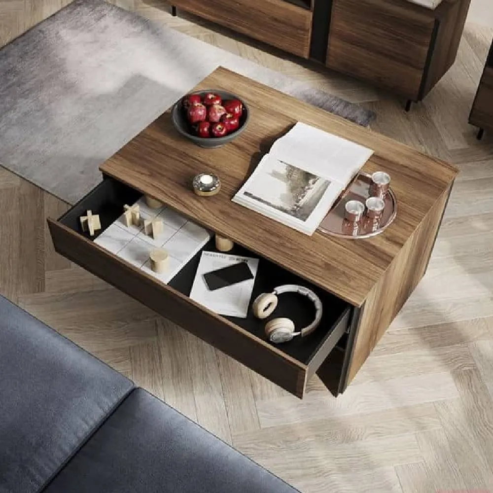 Boise Coffee Table with Drawer - Catania Oak