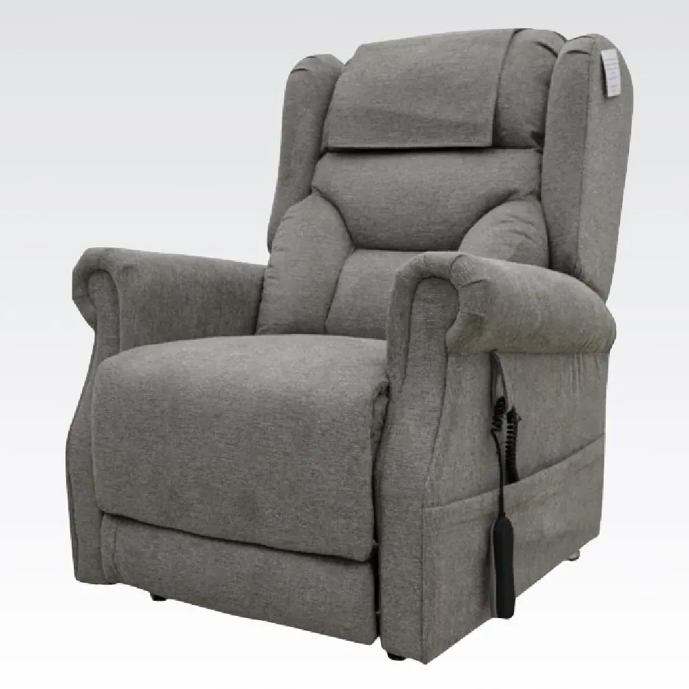 Boise Dual Motor Lift and Tilt Recliner Chair - Stone, Fabric
