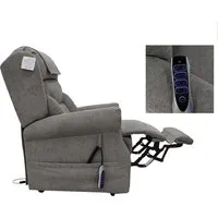 Boise Quad Motor Lift Recliner Chair - Stone, Fabric