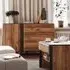 Boise Wooden Sideboard with 1 Door 3 Drawers - Catania Oak