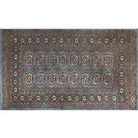 Bokhara Hand-Knotted Rug - Blue, Wool