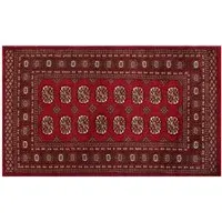 Bokhara Hand-Knotted Rug - Red, Wool