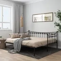 Bolesia Pull-Out Single Sofa Bed - Black, Metal