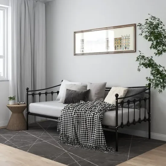 Bolesia Single Sofa Bed - Black, Metal