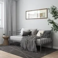 Bolesia Single Sofa Bed - Grey, Metal