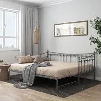 Bolesia Single Sofa Bed - Grey, Metal