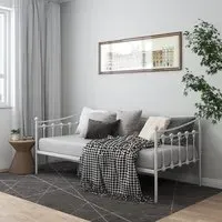 Bolesia Single Sofa Bed - White, Metal