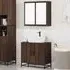 Bolivia 2 Piece Bathroom Furniture Set - Brown, Oak