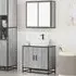 Bolivia 2 Piece Bathroom Furniture Set - Grey, Sonoma