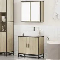 Bolivia 2 Piece Bathroom Furniture Set - Sonoma Oak