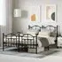 Bolivia Double Bed Frame - Black, Steel