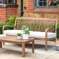 Bolivia Garden 2-Seater Sofa - Brown, Acacia