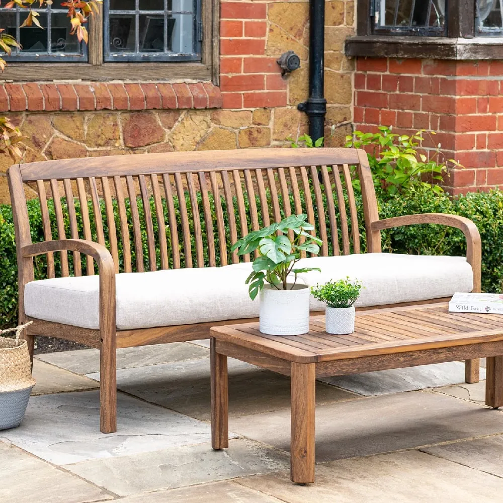 Bolivia Garden 2-Seater Sofa - Brown, Acacia