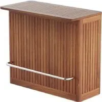 Bolivia Garden Bar Cabinet - Brown, Acacia
