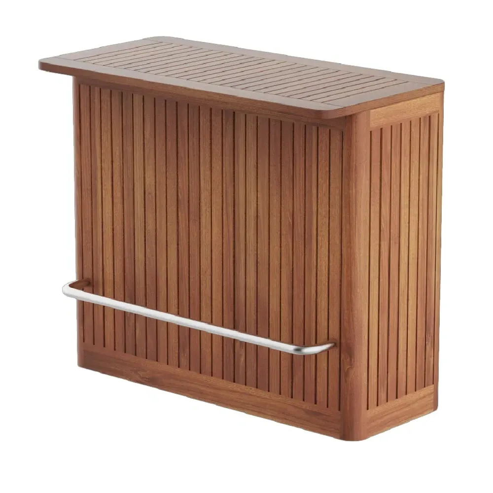 Bolivia Garden Bar Cabinet - Brown, Acacia