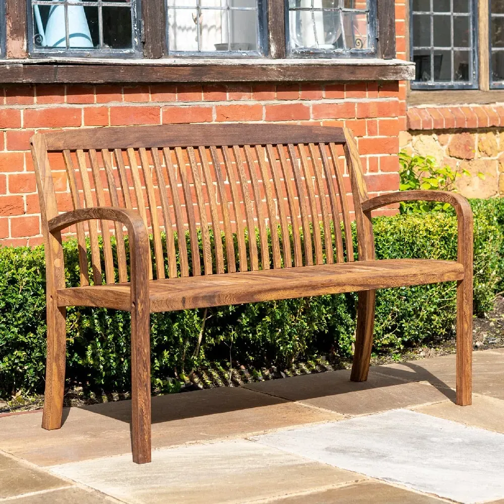 Bolivia Garden Bench - Brown, Acacia Wood