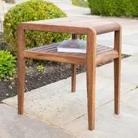 Bolivia Garden Companion Table - Brown, Acacia