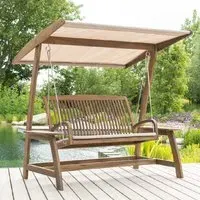 Bolivia Garden Swing Seat - Brown, Acacia