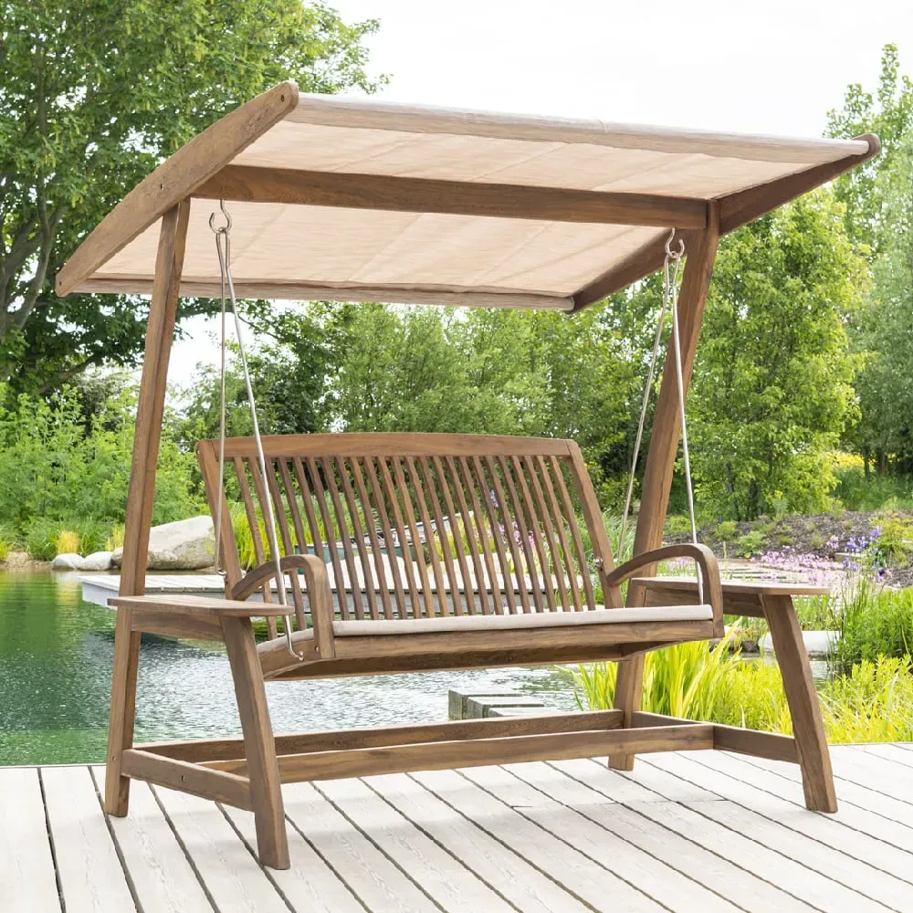 Bolivia Garden Swing Seat - Brown, Acacia