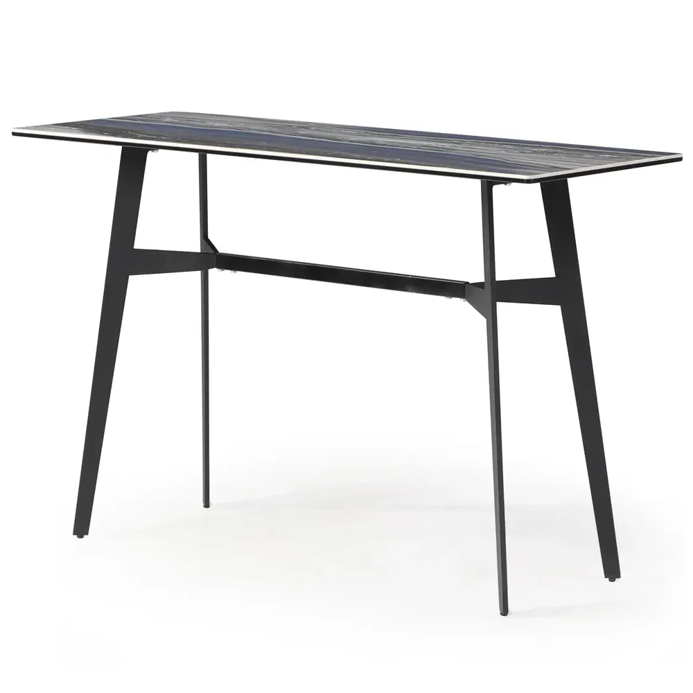 Bolivia Glass Console Table - Blue Mist