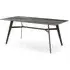 Bolivia Glass Dining Table - Blue Mist