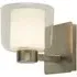 Bolivia Glass Shade Wall Light - Satin Nickel