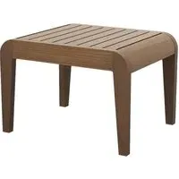 Bolivia Wooden Garden Side Table - Rich Brown