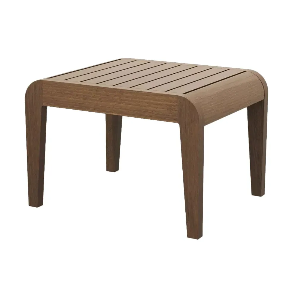 Bolivia Wooden Garden Side Table - Rich Brown image